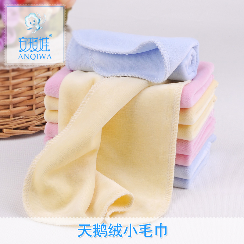 Baby wash face towel small square towels velvet baby small towel towels with multi-use towel handkerchief