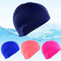 Swimming cap cloth cap breathable non-leatherhead high elastic fashion adult unisex plus size loose long hair fabric