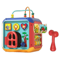 Cube hexaédrique éducatif pour enfants de 0 à 1 an nourrissons et tout-petits de 3 à 6 mois et plus jouets multifonctionnels pour léducation précoce