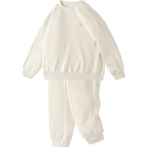 Mini Balabala parent-child clothing for boys and girls sweatshirts for children spring and autumn baby home clothes pajamas for a family of three