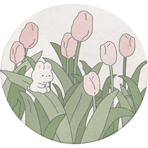 Oe round carpet bedroom thickened imitation sherpa childrens tatami room crawling carpet