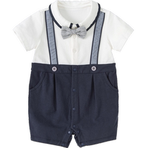 () David Bella Childrens Clothing 2024 Summer Newborn Romper Suit Boys Jumpsuit Baby Harness