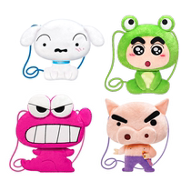 Smart Creative Crayon Shin-chan Crossbody Bag Plush 2D Commuting Bag Cute Anime Zaemon White Backpack