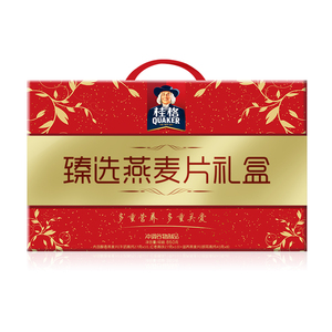 QUAKER/桂格臻选冲饮即食燕麦片礼盒860g/28包醇香营养送礼年货