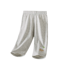 Babu Bean Girl Seven Sons Summer Bottles Baby Shoes Outside Wear Childrens Pure Cotton Cool Child Pants