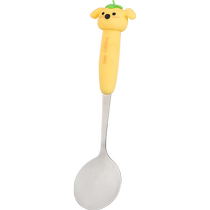 Modern housewife animal party stainless steel spoon cute childrens eating fork and spoon set household food grade spoon