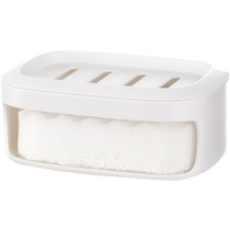 Home Story multi-functional drain soap box wall-mounted punch-free toilet soap storage rack 804