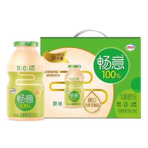 伊利 畅意 原味乳酸菌饮料100ml*30瓶