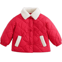 (New Year Limited) Mark Jenny Girls New Chinese Style Imitation Lamb Wool Cotton Clothes Childrens Winter Jackets