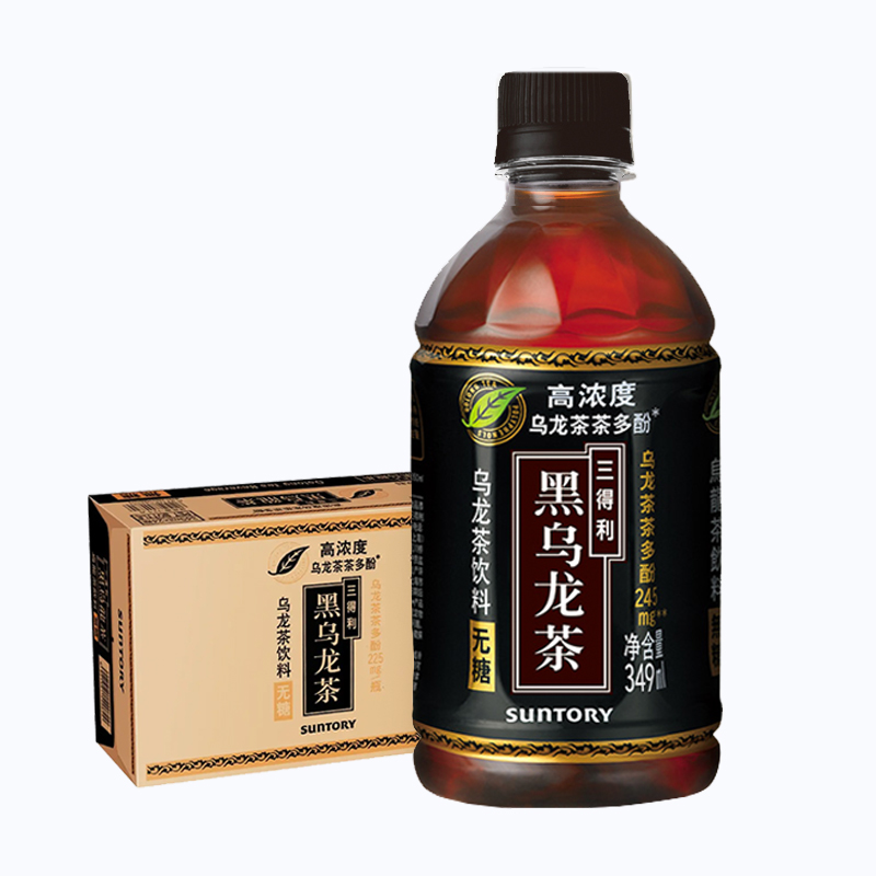 SUNTORY/三得利 无糖黑乌龙茶 茶饮料 349ml*24瓶