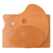 Seal oil palette for art students oval wooden watercolor acrylic paint square gouache professional oil painting palette