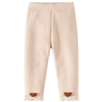 Banxidi Girls Leggings Autumn and Winter 2024 New Childrens Princess Casual Pants Western Style Baby Pants Winter Wear