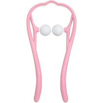 李宁手动颈椎按摩器夹脖子颈部滚轮肩颈颈夹器劲背部疏通仪小神器