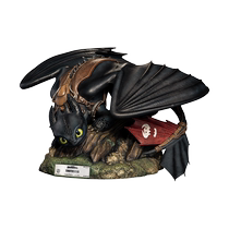 Beast Kingdom: How to Train Your Dragon Night Fury Toothless Master Craftsman Series Statue Trendy Figures Ornaments Peripheral Gifts