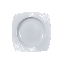 Jingdezhen ceramic underglaze exquisite 8-inch plate tableware set household soup plate dinner plate dish combination 6 plates