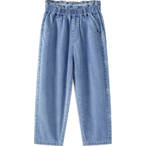 (Denim doux) Mini Balabala pantalons pour filles été coton respirant enfants bébé Jeans décontractés