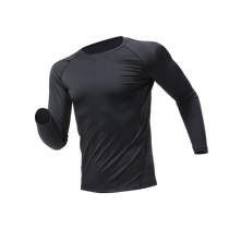 Running long-sleeved T-shirt mens summer ice silk quick-drying breathable basketball training mountaineering sweat-absorbent sports fitness top