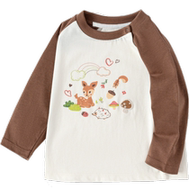 (Same style as Le Fun IP Mall) Balabala childrens T-shirt girls long-sleeved tops 2024 autumn new style