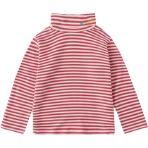 Japan Qianquhui childrens clothing autumn and winter childrens high collar long-sleeved T-shirt boys warm pullover girls bottoming shirt