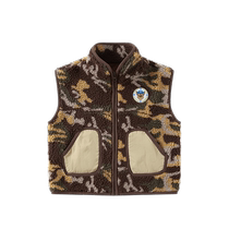 () Paw Patrol Childrens Vest Spring and Autumn Camouflage Large Pocket Knitted Waistcoat Boys Vest Work Wear Vest