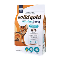 SolidGold imported kittens adult cats chicken and fish fresh grain-free cat food 10 pounds 4 54kg