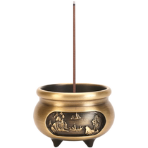 Poêle à encens en laiton pur Home Line Incense Stove Sandalwood Stove Mini Smoked Incense Stove Pocket Petit petit nombre dIncense Stove Burning Incense Stove