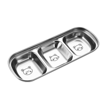 Ward Baihui 304 stainless steel condiment dish Korean barbecue hot pot dipping dish snack flavor dish vinegar dish kimchi dish