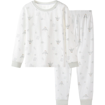 YEEHOO Yings Childrens Home Clothing Autumn Clothes Set Little Boys Thermal Underwear Close-fitting Pure Cotton Breathable Girls