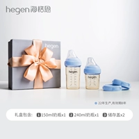 Синяя подарочная коробка Morandi (бутылка 150 м + бутылка 240 мл + 2 крышки для хранения)