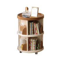 Xingyou rotating bookshelf 360-degree floor-standing childrens storage rack picture book storage rack home simple student bookcase