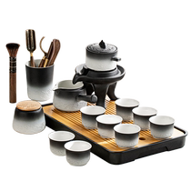 Tangfeng high-end light luxury automatic Kung Fu tea set household lazy tea making artifact rotating teapot 2024 new style