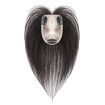 Yize double-needle wig piece for women to add fluffy hair to cover white hair full real hair thin and traceless replacement hair piece