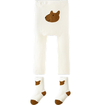 (Set of 2) Mini Balabala cotton stretch leggings for boys and girls baby skin-friendly socks set not easily deformed