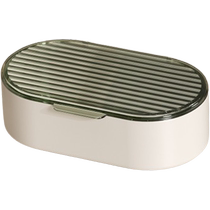Light luxury countertop soap box creative drain box with lid portable home bathroom bathroom storage soap box