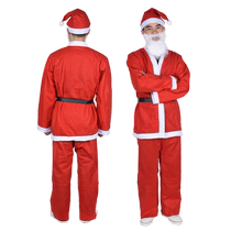 Xinxin Jingyi Santa Claus Costume 6-piece Set Christmas Decoration Supplies Non-Woven Dressing Costumes Performance Clothes