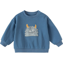 (Same style in the mall) David Bella Childrens Sweater 2024 Boys New Autumn Pullover Girls Bottoming Shirt