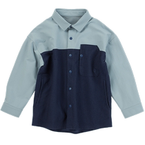 Youlan childrens clothing dot velvet shirt is soft comfortable delicate slim and stylish 24 autumn new childrens boys shirt
