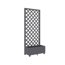 Balcony flower rack climbing rack anticorrosive wood rose planting box climbing rack solid wood floor-to-ceiling storage rack screen partition
