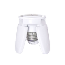 Tortoiseshell LED three-leaf lamp new creative folding super bright household E27 screw white light high-power energy-saving lamp