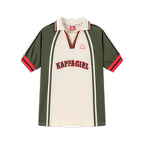 Kappa Kids Kappa Girls POLO Shirt 2024 New Lightweight Breathable Summer Casual Lapel Childrens Top