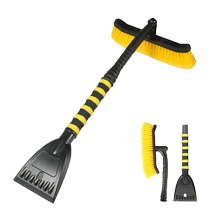 Car two-in-one snow shovel snow removal window glass defrosting de-icing brush snow scraper winter tool