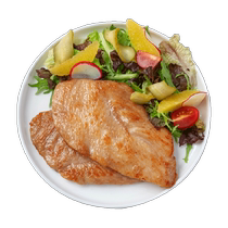 Peerless pan-fried chicken steak 100g 10 pieces chicken breast non-fried hamburger chicken steak light meal replacement air fryer semi-finished product