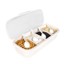 Tajia four-grid all-in-one seasoning box household kitchen high-end seasoning jar household seasoning storage seasoning box 1