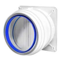 Kitchen flue special check valve range hood smoke exhaust duct variable diameter check valve anti-smoke treasure one-way smoke stop valve