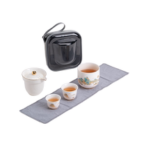 SUSHI CERAMICS Wanli Jiangshan Convenient Tea Set Travel Teapot Quick Cup Set