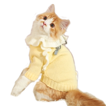 Cat clothes winter warm ragdoll cat blue cat autumn clothing pet cat kitten kitten anti-shedding autumn sweater