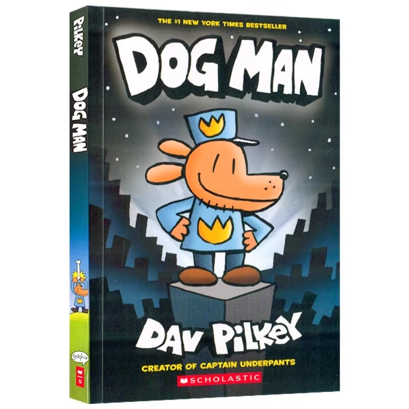 dog man 神探狗狗英文版dogman 儿童英语绘本小说全彩漫画书全套-淘宝