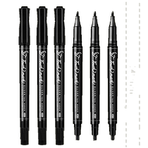 touch mark double-ended hook line pen 6 pack waterproof non-fading student drawing stroke marker pen