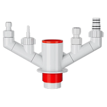 Jiayun kitchen sewer pipe three-way sink basin sink five-way water purifier drainage pipe anti-return device