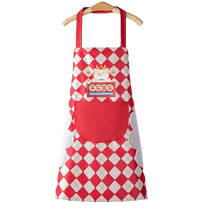 HOUYA hand-wipeable apron home kitchen waterproof mens and womens work clothes baking cooking apron with pockets